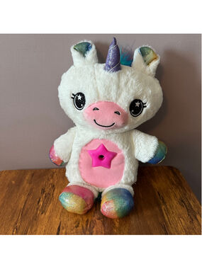 Star Belly Dream Lites Unicorn Light Up Plush White Rainbow Night Light